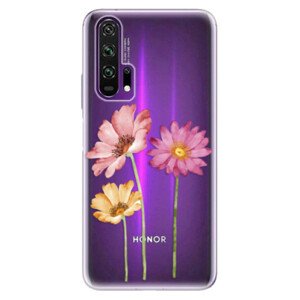 Odolné silikónové puzdro iSaprio - Three Flowers - Honor 20 Pro