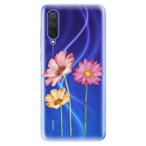 Odolné silikónové puzdro iSaprio - Three Flowers - Xiaomi Mi 9 Lite