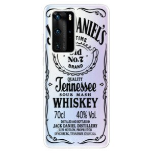 Odolné silikónové puzdro iSaprio - Transparent Black Jack - Huawei P40 Pro