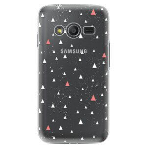 Plastové puzdro iSaprio - Abstract Triangles 02 - white - Samsung Galaxy Trend 2 Lite