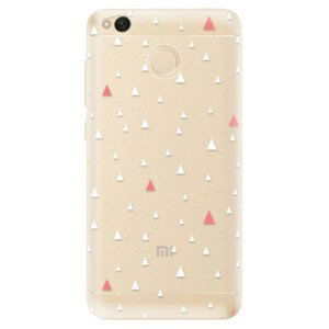 Odolné silikónové puzdro iSaprio - Abstract Triangles 02 - white - Xiaomi Redmi 4X