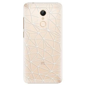 Plastové puzdro iSaprio - Abstract Triangles 03 - white - Xiaomi Redmi 5