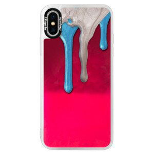 Neónové púzdro Pink iSaprio - Varnish 01 - iPhone X