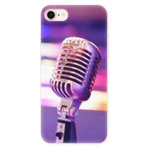 Odolné silikónové puzdro iSaprio - Vintage Microphone - iPhone 8