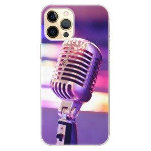 Odolné silikónové puzdro iSaprio - Vintage Microphone - iPhone 12 Pro Max