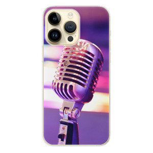 Odolné silikónové puzdro iSaprio - Vintage Microphone - iPhone 14 Pro Max
