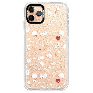 Silikónové puzdro Bumper iSaprio - Vintage Pattern 01 - white - iPhone 11 Pro Max