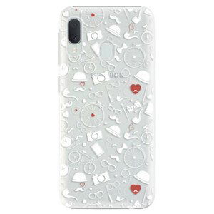 Plastové puzdro iSaprio - Vintage Pattern 01 - white - Samsung Galaxy A20e