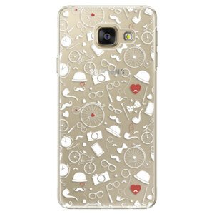 Plastové puzdro iSaprio - Vintage Pattern 01 - white - Samsung Galaxy A5 2016