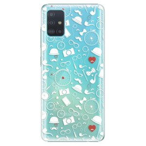 Plastové puzdro iSaprio - Vintage Pattern 01 - white - Samsung Galaxy A51