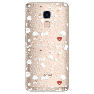 Plastové puzdro iSaprio - Vintage Pattern 01 - white - Huawei Honor 7 Lite