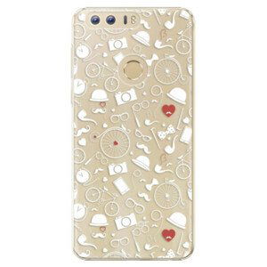 Plastové puzdro iSaprio - Vintage Pattern 01 - white - Huawei Honor 8