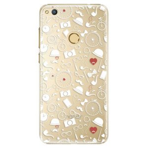 Plastové puzdro iSaprio - Vintage Pattern 01 - white - Huawei Honor 8 Lite