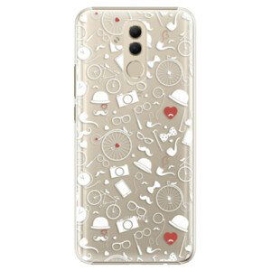 Plastové puzdro iSaprio - Vintage Pattern 01 - white - Huawei Mate 20 Lite