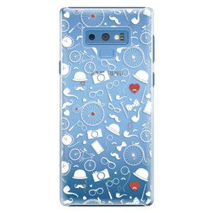 Plastové puzdro iSaprio - Vintage Pattern 01 - white - Samsung Galaxy Note 9