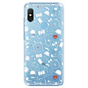 Plastové puzdro iSaprio - Vintage Pattern 01 - white - Xiaomi Redmi Note 6 Pro