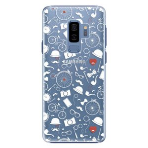 Plastové puzdro iSaprio - Vintage Pattern 01 - white - Samsung Galaxy S9 Plus