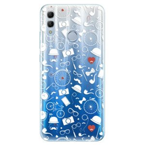 Odolné silikonové pouzdro iSaprio - Vintage Pattern 01 - white - Huawei Honor 10 Lite