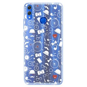 Silikónové puzdro iSaprio - Vintage Pattern 01 - white - Huawei Honor 8X