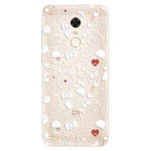 Silikónové puzdro iSaprio - Vintage Pattern 01 - white - Xiaomi Redmi 5 Plus