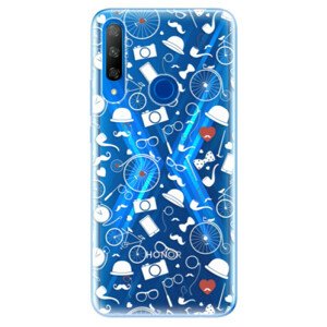 Odolné silikónové puzdro iSaprio - Vintage Pattern 01 - white - Huawei Honor 9X