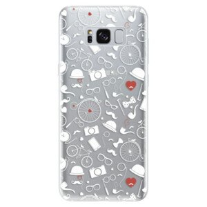 Odolné silikónové puzdro iSaprio - Vintage Pattern 01 - white - Samsung Galaxy S8