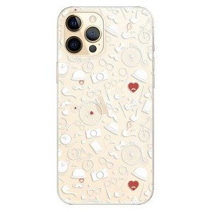 Odolné silikónové puzdro iSaprio - Vintage Pattern 01 - white - iPhone 12 Pro