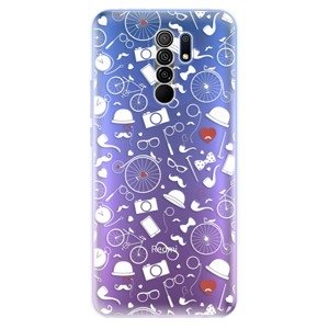 Odolné silikónové puzdro iSaprio - Vintage Pattern 01 - white - Xiaomi Redmi 9