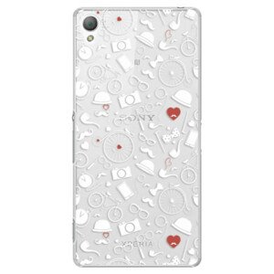 Plastové puzdro iSaprio - Vintage Pattern 01 - white - Sony Xperia Z3