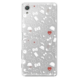 Plastové puzdro iSaprio - Vintage Pattern 01 - white - Sony Xperia X