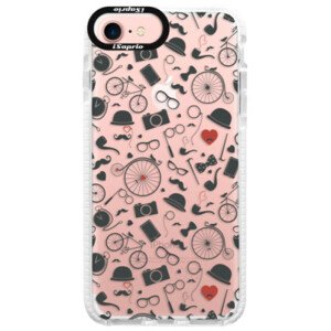 Silikónové púzdro Bumper iSaprio - Vintage Pattern 01 - black - iPhone 7