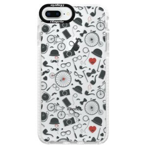 Silikónové púzdro Bumper iSaprio - Vintage Pattern 01 - black - iPhone 8 Plus