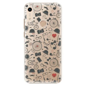 Plastové puzdro iSaprio - Vintage Pattern 01 - black - Huawei Honor 8A