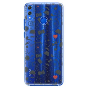 Plastové puzdro iSaprio - Vintage Pattern 01 - black - Huawei Honor 8X