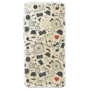 Plastové puzdro iSaprio - Vintage Pattern 01 - black - Huawei P10 Lite