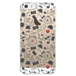 Plastové puzdro iSaprio - Vintage Pattern 01 - black - iPhone 5/5S/SE