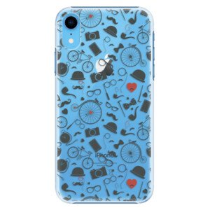 Plastové puzdro iSaprio - Vintage Pattern 01 - black - iPhone XR