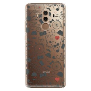 Plastové puzdro iSaprio - Vintage Pattern 01 - black - Huawei Mate 10 Pro