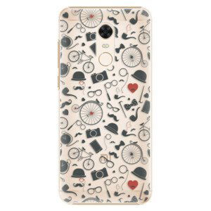 Plastové puzdro iSaprio - Vintage Pattern 01 - black - Xiaomi Redmi 5 Plus