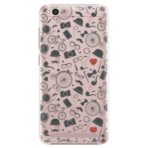 Plastové puzdro iSaprio - Vintage Pattern 01 - black - Xiaomi Redmi 5A