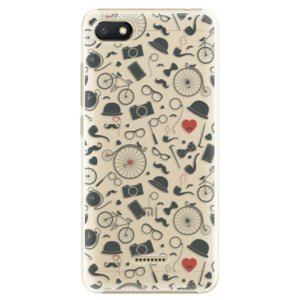 Plastové puzdro iSaprio - Vintage Pattern 01 - black - Xiaomi Redmi 6A