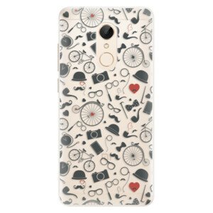 Silikónové puzdro iSaprio - Vintage Pattern 01 - black - Xiaomi Redmi 5