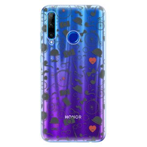 Odolné silikónové puzdro iSaprio - Vintage Pattern 01 - black - Huawei Honor 20 Lite