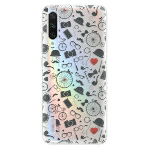 Odolné silikónové puzdro iSaprio - Vintage Pattern 01 - black - Xiaomi Mi A3