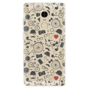 Odolné silikónové puzdro iSaprio - Vintage Pattern 01 - black - Xiaomi Redmi Note 4