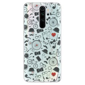 Odolné silikónové puzdro iSaprio - Vintage Pattern 01 - black - Xiaomi Redmi Note 8 Pro