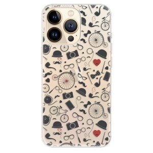 Odolné silikónové puzdro iSaprio - Vintage Pattern 01 - black - iPhone 13 Pro