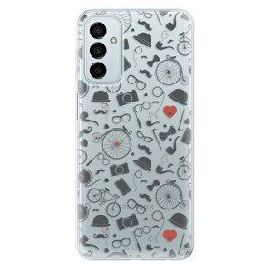 Odolné silikónové puzdro iSaprio - Vintage Pattern 01 - black - Samsung Galaxy M23 5G