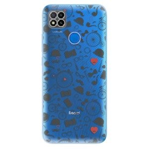 Odolné silikónové puzdro iSaprio - Vintage Pattern 01 - black - Xiaomi Redmi 9C