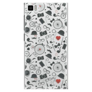 Plastové puzdro iSaprio - Vintage Pattern 01 - black - Xiaomi Mi3